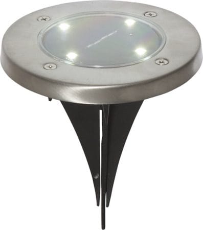 Lawnlight 3-pakning solcellespotlight 11,5 cm - sølv - Hagemøbler & utemiljø - Hagedekorasjon & utemiljø - Hagebelysning