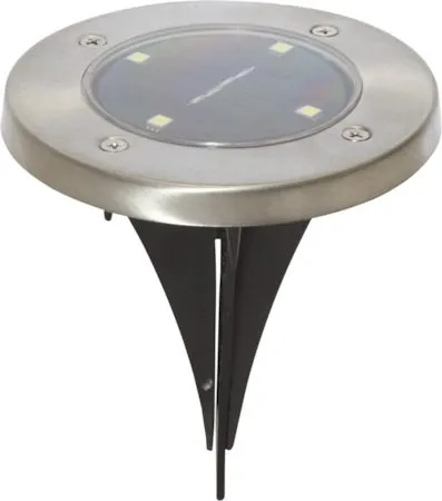 Lawnlight 3-pakning solcellespotlight 11,5 cm - sølv - Hagemøbler & utemiljø - Hagedekorasjon & utemiljø - Hagebelysning