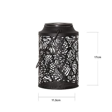 Leafy solcellelykt 11,5 cm - svart - Hagemøbler & utemiljø - Hagedekorasjon & utemiljø - Hagebelysning