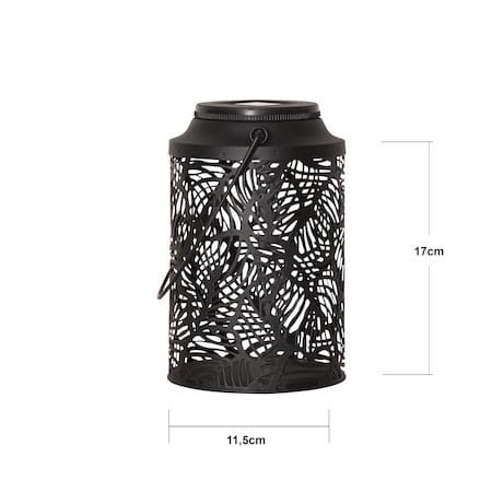 Leafy solcellelykt 11,5 cm - svart - Hagemøbler & utemiljø - Hagedekorasjon & utemiljø - Hagebelysning