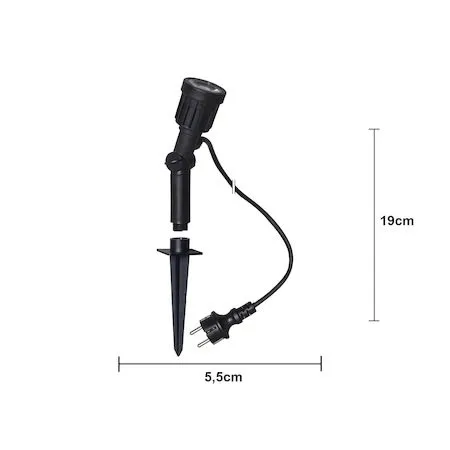 LED-spotlight utendørsbelysning 5,5 cm - Svart - Hagemøbler & utemiljø - Hagedekorasjon & utemiljø - Hagebelysning