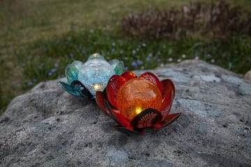 Lilly Solcelledekorasjon 24 cm - rav/kobber - Hagemøbler & utemiljø - Hagedekorasjon & utemiljø - Hagebelysning