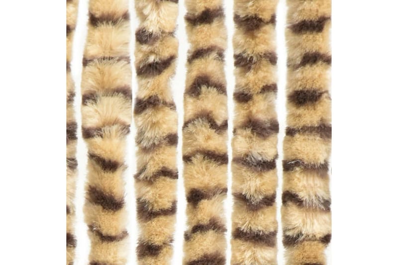 Insektgardin beige og brun 100x220 cm chenille - Beige - Myggnett