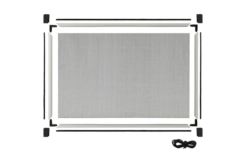 Utvidbar insektskjerm for vinduer hvit (75-143)x50 cm - Hvit - Myggnett