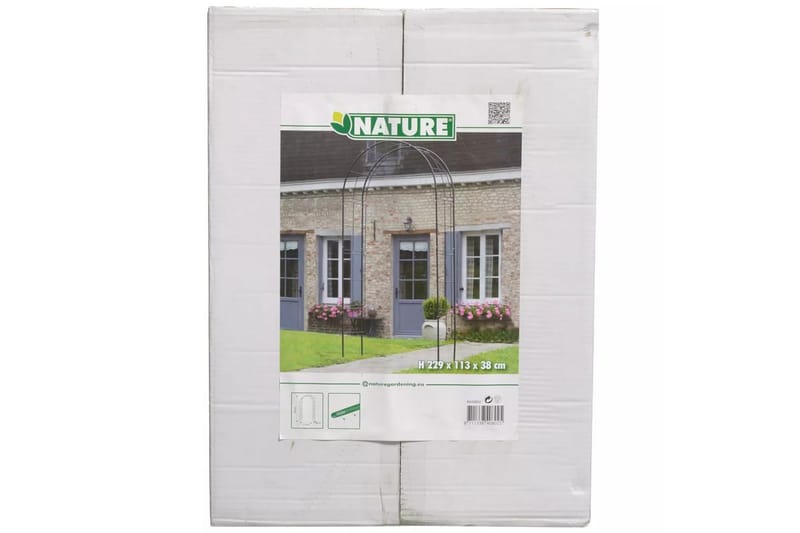 Nature Hagebue metall 229x38x113 cm svart -   - Rosebue