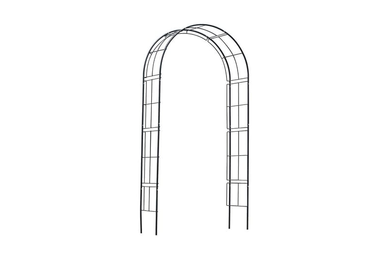 Nature Hagebue metall 229x38x113 cm svart -   - Rosebue
