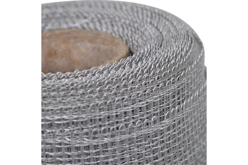 Nettingskjerm aluminium 100x500 cm sølv - Myggnett