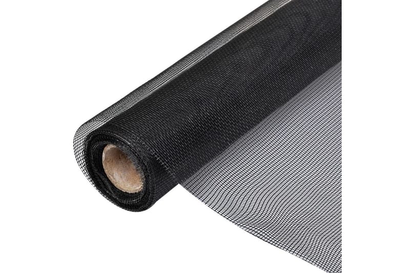 Nettingskjerm glassfiber 100x1000 cm svart - Myggnett