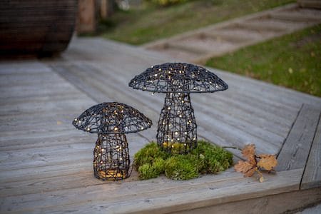 Otto utendørsdekorasjon med belysning 27 cm - svart - Hagemøbler & utemiljø - Hagedekorasjon & utemiljø - Hagefigurer & hagepynt