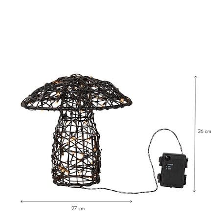 Otto utendørsdekorasjon med belysning 27 cm - svart - Hagemøbler & utemiljø - Hagedekorasjon & utemiljø - Hagefigurer & hagepynt