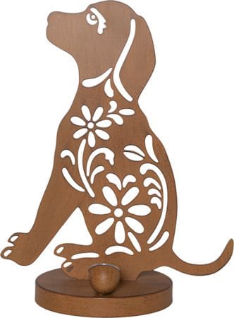 Oxidog Solcelledekorasjon 25 cm - rust - Hagemøbler & utemiljø - Hagedekorasjon & utemiljø - Hagebelysning