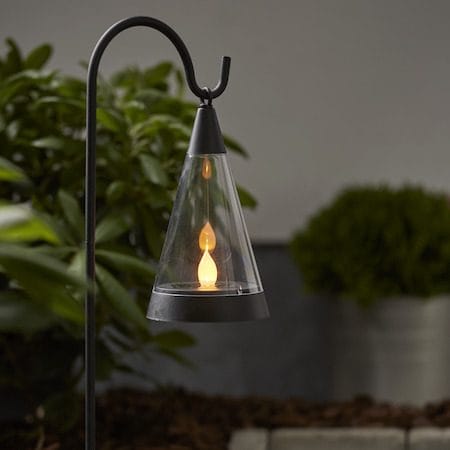 Pisa solcelledekorasjon 70 cm - svart og transparent - Hagemøbler & utemiljø - Hagedekorasjon & utemiljø - Hagebelysning