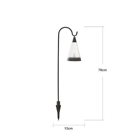 Pisa solcelledekorasjon 70 cm - svart og transparent - Hagemøbler & utemiljø - Hagedekorasjon & utemiljø - Hagebelysning