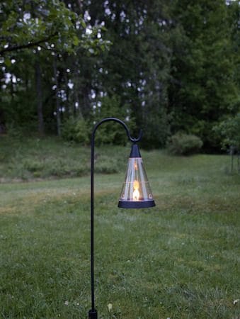 Pisa solcelledekorasjon 70 cm - svart og transparent - Hagemøbler & utemiljø - Hagedekorasjon & utemiljø - Hagebelysning