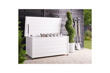 Låda Beliani Campalto Brun, 123x60x60 cm White - Hagemøbler & utemiljø - Hagedekorasjon & utemiljø - Postkasse & post - Eiendomsboks