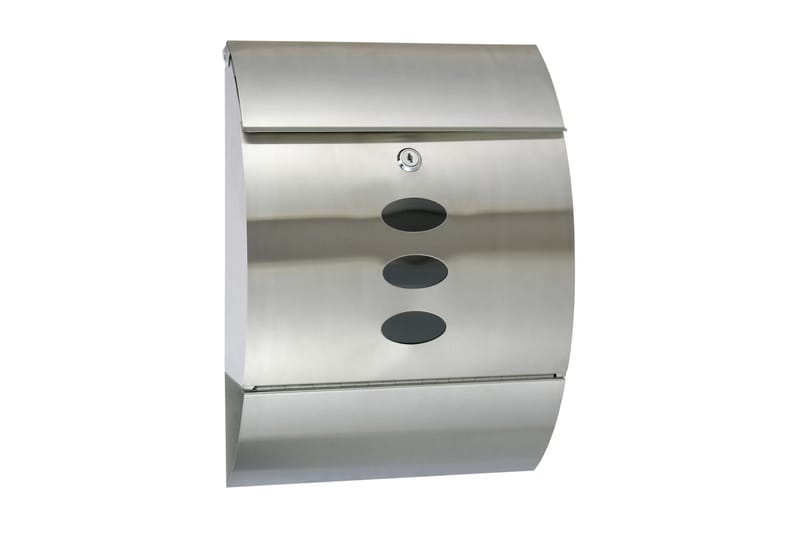 HI Postkasse rustfritt stål 30x12x40 cm - Postkasse