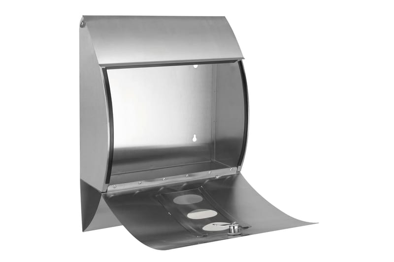 HI Postkasse rustfritt stål 30x12x40 cm - Postkasse