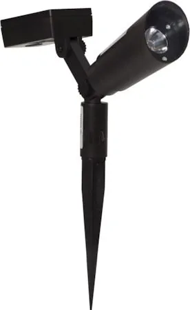 Powerspot 2-pakning solcellespotlight 5 cm - svart - Hagemøbler & utemiljø - Hagedekorasjon & utemiljø - Hagebelysning