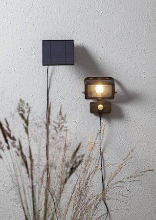 Powerspot solcellespotlight 15 cm - svart - Hagemøbler & utemiljø - Hagedekorasjon & utemiljø - Hagebelysning