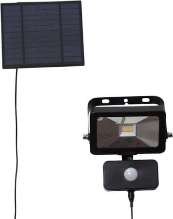 Powerspot solcellespotlight 15 cm - svart - Hagemøbler & utemiljø - Hagedekorasjon & utemiljø - Hagebelysning