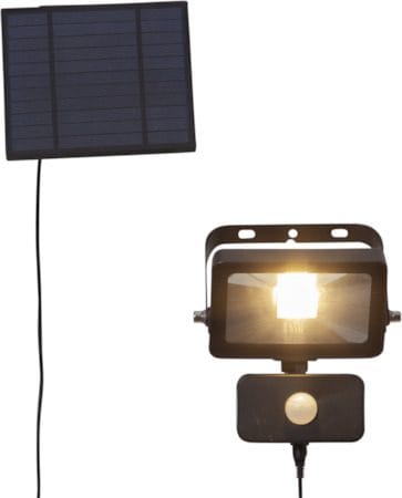 Powerspot solcellespotlight 15 cm - svart - Hagemøbler & utemiljø - Hagedekorasjon & utemiljø - Hagebelysning