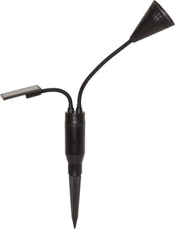 Powerspot solcellespotlight 6 cm - svart - Hagemøbler & utemiljø - Hagedekorasjon & utemiljø - Hagebelysning