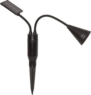 Powerspot solcellespotlight 6 cm - svart - Hagemøbler & utemiljø - Hagedekorasjon & utemiljø - Hagebelysning