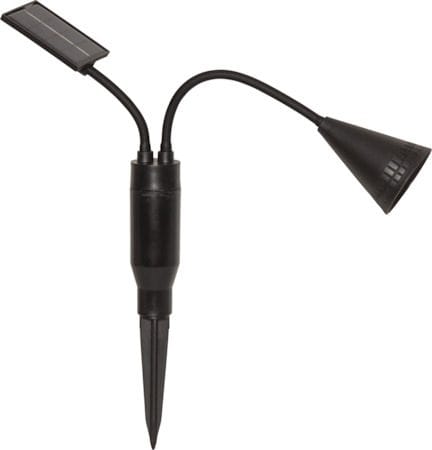 Powerspot solcellespotlight 6 cm - svart - Hagemøbler & utemiljø - Hagedekorasjon & utemiljø - Hagebelysning