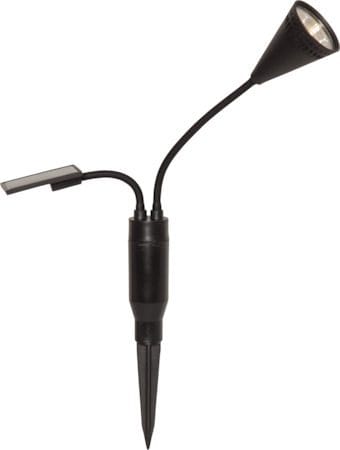 Powerspot solcellespotlight 6 cm - svart - Hagemøbler & utemiljø - Hagedekorasjon & utemiljø - Hagebelysning