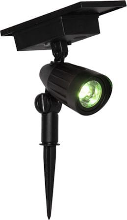 Powerspot Solcellespotlight 9 cm - svart - Hagemøbler & utemiljø - Hagedekorasjon & utemiljø - Hagebelysning
