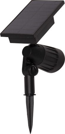 Powerspot Solcellespotlight 9 cm - svart - Hagemøbler & utemiljø - Hagedekorasjon & utemiljø - Hagebelysning
