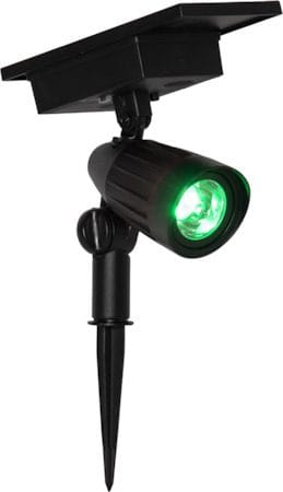Powerspot Solcellespotlight 9 cm - svart - Hagemøbler & utemiljø - Hagedekorasjon & utemiljø - Hagebelysning