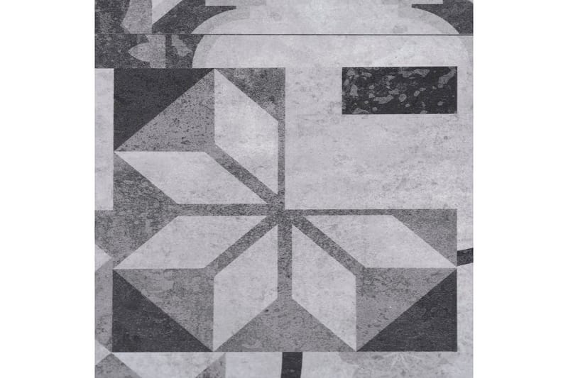 PVC gulvplanker 4,46 m² 3 mm selvklebende grått mønster - Terrassebord