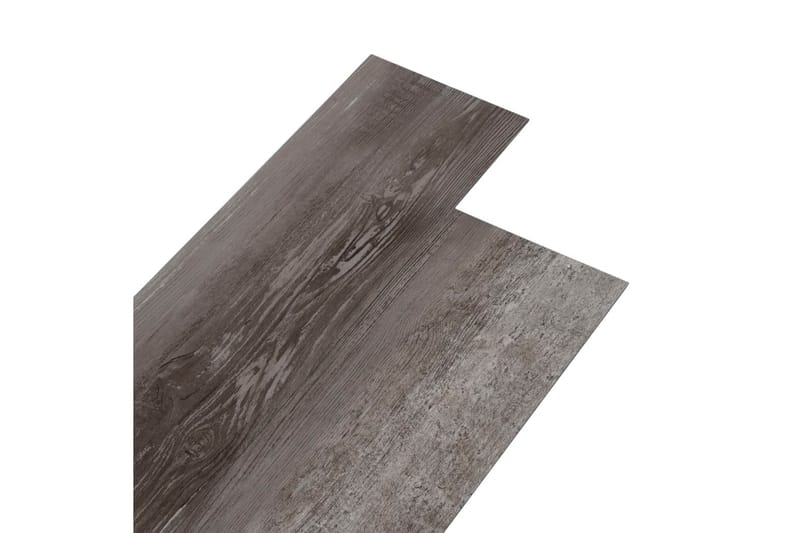 PVC gulvplanker 4,46 m² 3 mm selvklebende stripet tre - Terrassebord