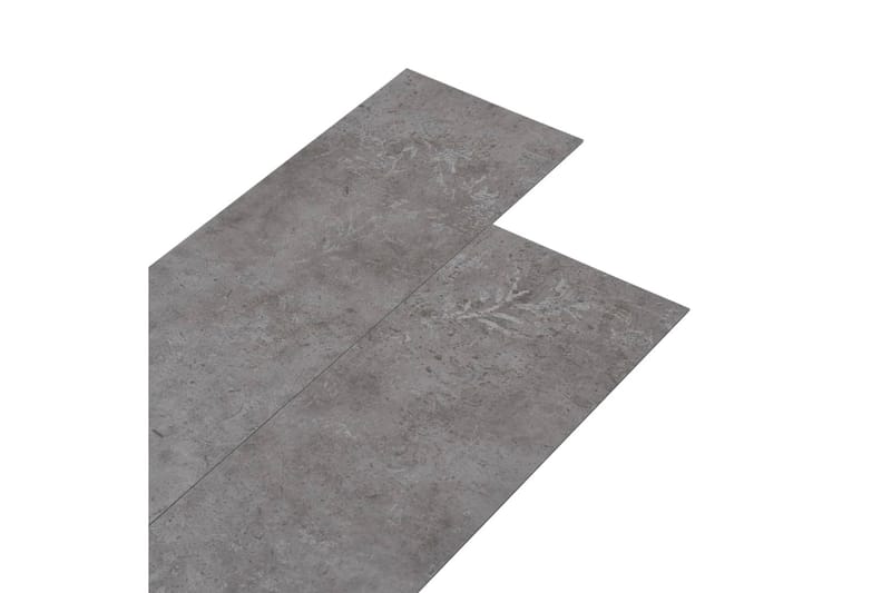 PVC-gulvplanker 5,02 m² 2 mm selvklebende betonggrå - Terrassebord