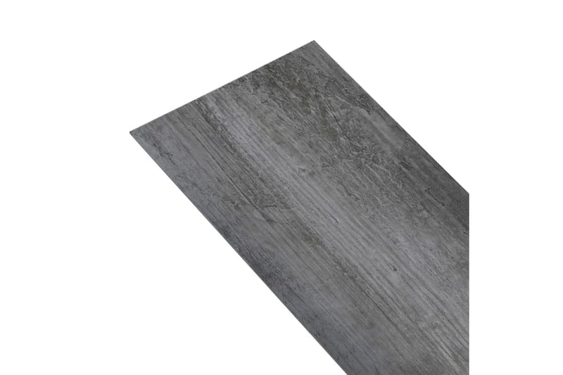 PVC-gulvplanker 5,02 m² 2 mm selvklebende blank grå - Terrassebord