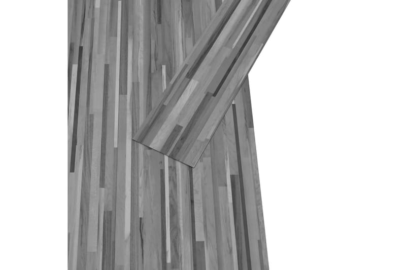 PVC-gulvplanker 5,02 m² 2 mm selvklebende stripet grå - Terrassebord