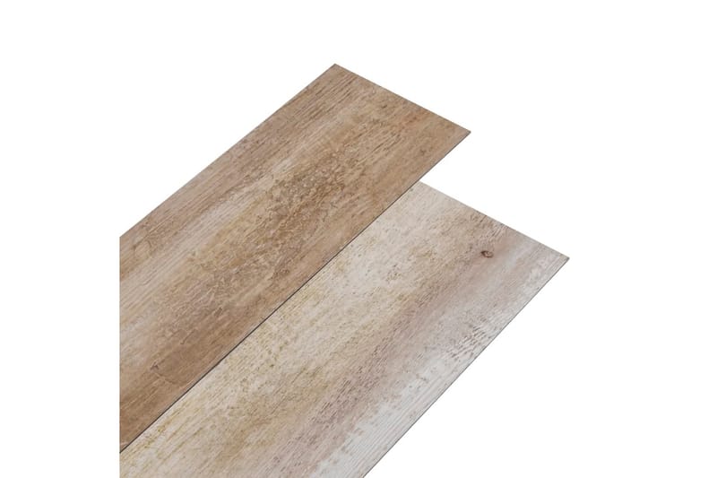 PVC-gulvplanker 5,02 m² 2 mm selvklebende vasket tre - Terrassebord