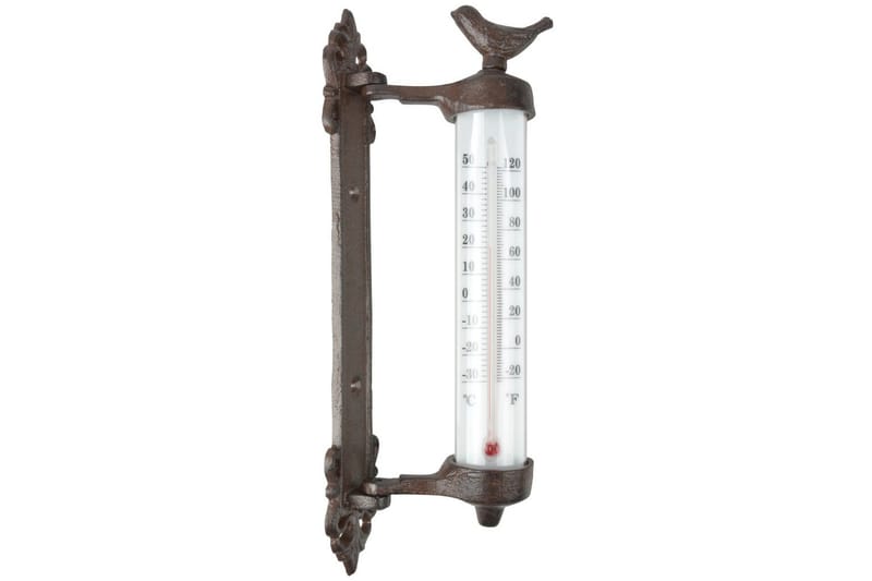 Esschert Design Veggtermometer brun støpejern BR20 - - Utetermometer Esschert Design Veggtermometer brun støpejern BR20 - - Utetermometer