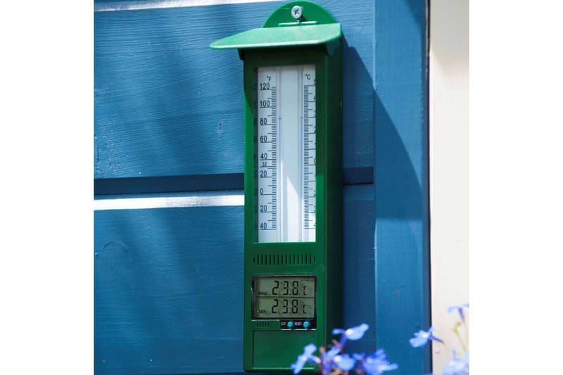 Nature Utendørs digitalt termometer min-maks 9,5x2,5x24 cm - Utetermometer