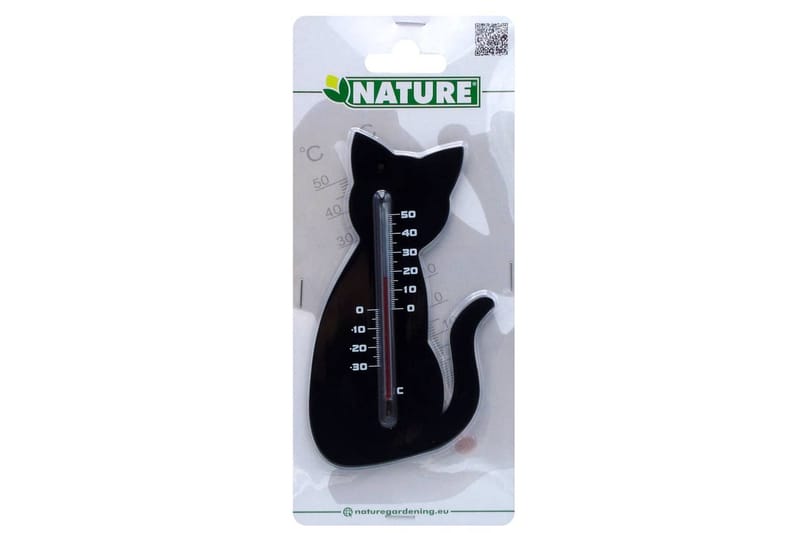 Nature Utendørs veggtermometer katt svart - Utetermometer Nature Utendørs veggtermometer katt svart - Utetermometer