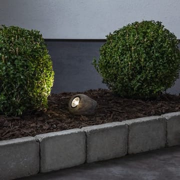Rocky solcellespotlight 11 cm - grå - Hagemøbler & utemiljø - Hagedekorasjon & utemiljø - Hagebelysning