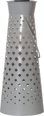 Romby solcellelykt 38,5 cm - grå - Hagemøbler & utemiljø - Hagedekorasjon & utemiljø - Hagebelysning
