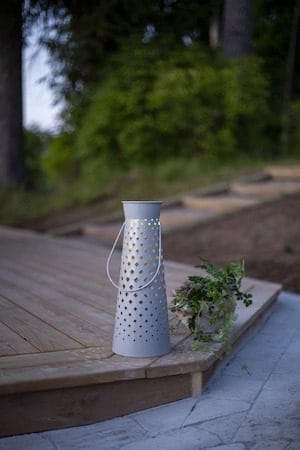 Romby solcellelykt 38,5 cm - grå - Hagemøbler & utemiljø - Hagedekorasjon & utemiljø - Hagebelysning