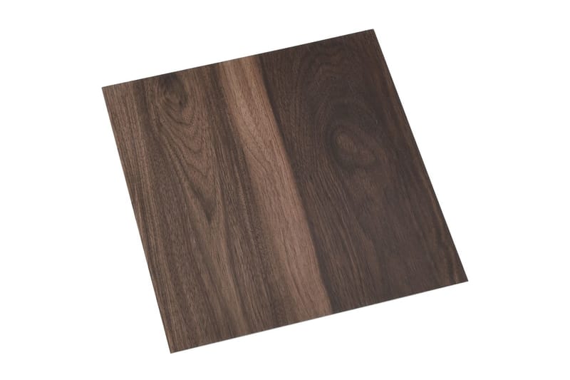 Selvklebende gulvplanker 55 stk PVC 5,11 m² mørkebrun - Brun - Terrassebord