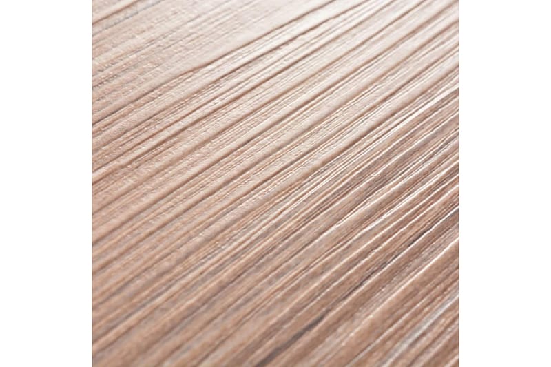 Selvklebende gulvplanker PVC 5,02 m² 2 mm brun eik - Beige - Terrassebord