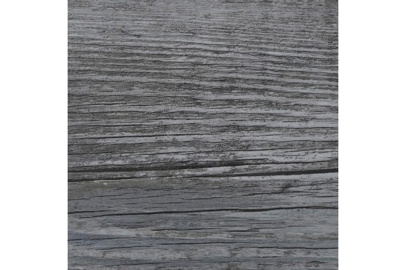 Selvklebende PVC-gulvplanker 5,21 m² 2 mm skinnende grå - Grå - Terrassebord