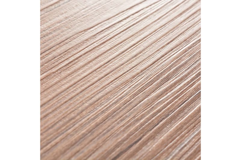 Selvklebende PVC gulvplanker 5,21 m² 2 mm brun eik - Brun - Terrassebord