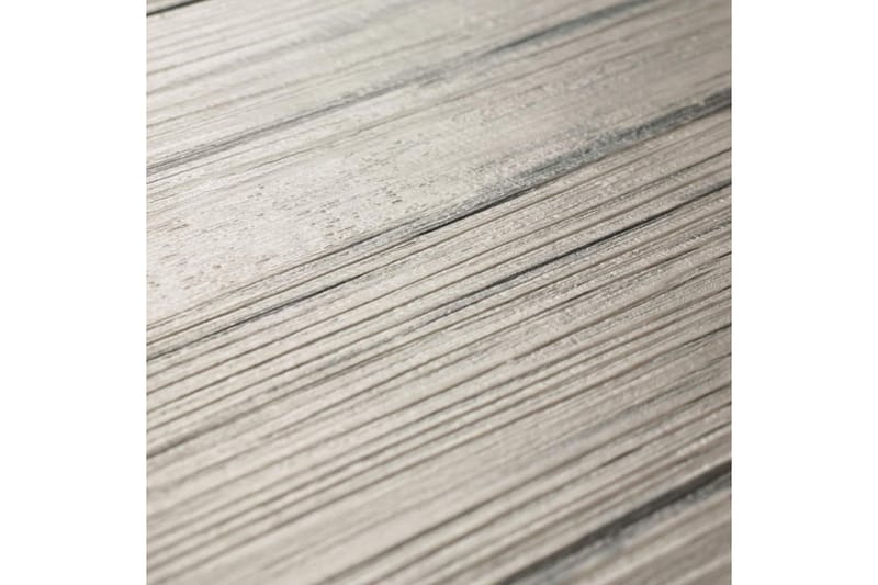 Selvklebende PVC gulvplanker 5,02 m² 2 mm vasket eik - Grå|Beige - Terrassebord