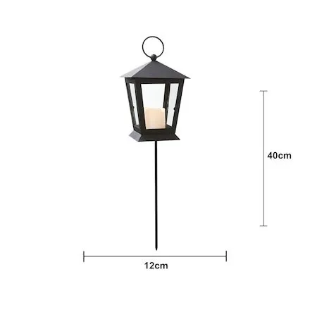 Serene LED-gravlykt 40 cm - svart - Hagemøbler & utemiljø - Hagedekorasjon & utemiljø - Hagebelysning